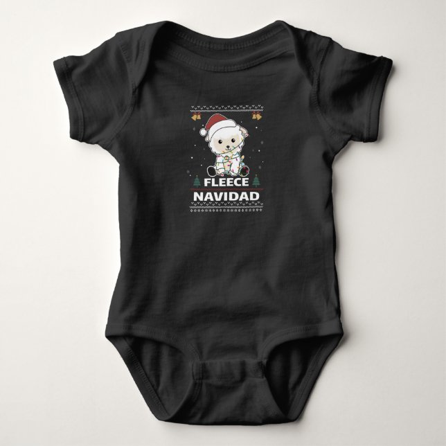 Ull Navidad - Cute Julfår Funny Pun T Shirt (Framsida)