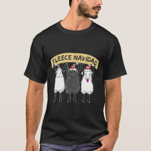Ull Navidad Feliz Sheep jul Festive Desig T Shirt