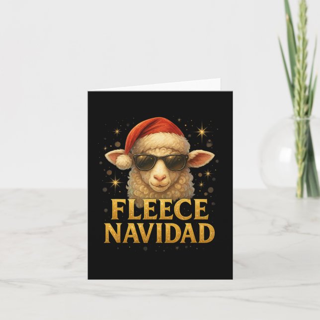 Ull Navidad-finare julfjälldesign Kort (Framsida)