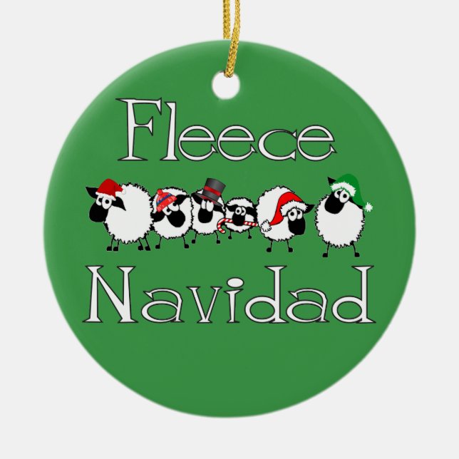 Ull Navidad Funny jul Ornament (Framsidan)