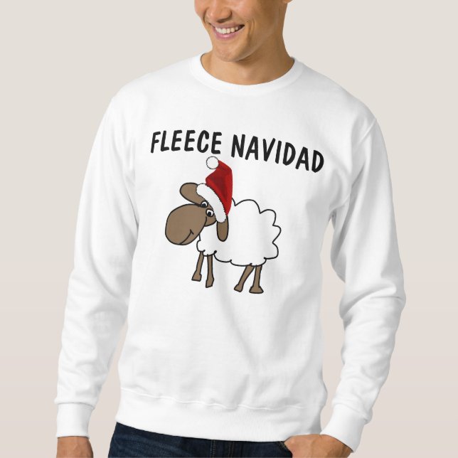ULL NAVIDAD Funny T-shirts med julklapp Långärmad Tröja (Framsida)