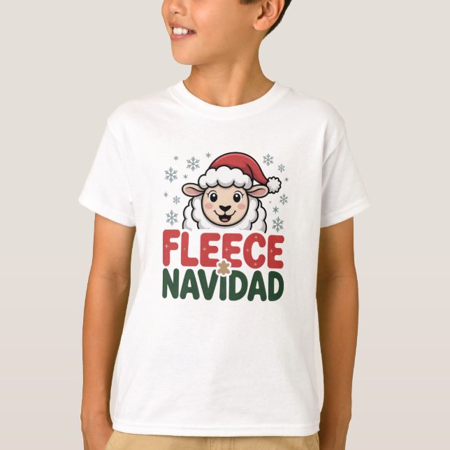 Ull Navidad Helgdag Dekorativ kudde T Shirt (Framsida)