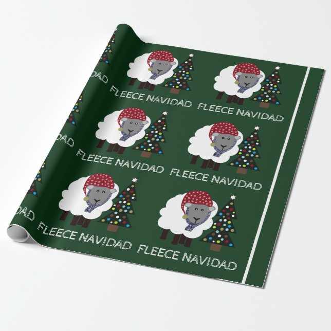 Ull Navidad, julen Stil, Spanien Presentpapper (Utrullad)