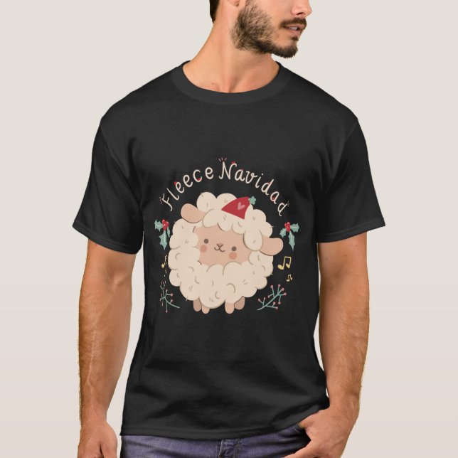 Ull Navidad, julljullfår i gryningen T Shirt (Framsida)