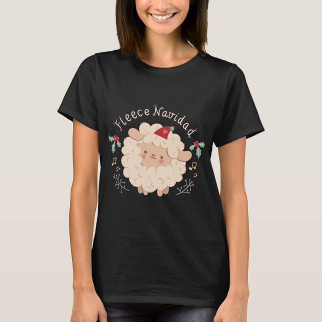 Ull Navidad, julljullfår i gryningen T Shirt (Framsida)
