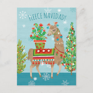Ull Navidad Llamas-julen Vykort