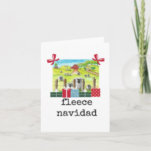 Ull Navidad, roligt, Cute, julkort Kort