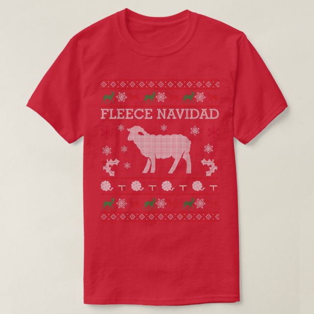 Ull Navidad Ugly jul Sweater Gift for Kid T Shirt (Design framsida)