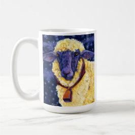 Ull på jord - för fårkaffe för Starry natt mugg