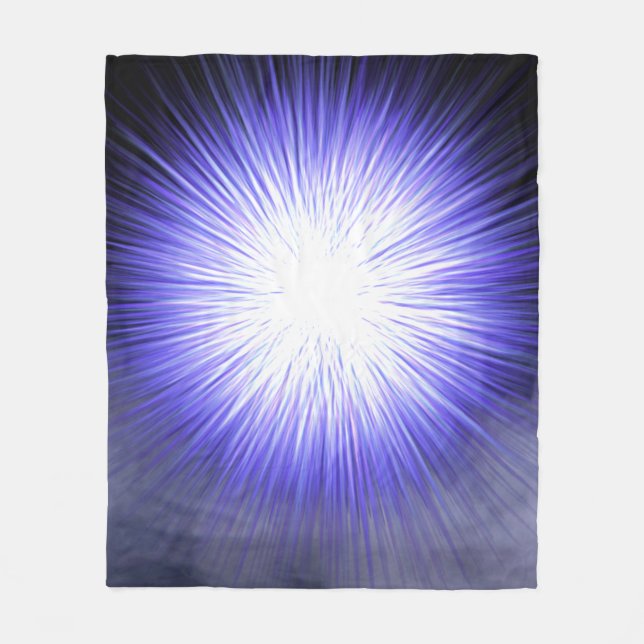 ull smokey black med sprängning av lila fleecefilt (Framsidan)