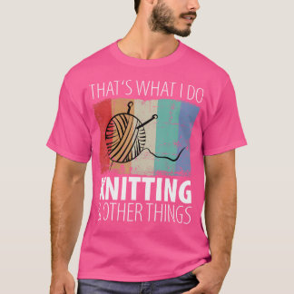 Ull Stickning Virka Ull Virkning Rolig Stickning T Shirt