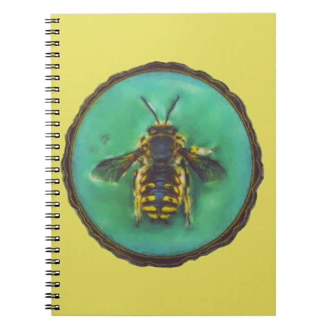 Ullbroder Bee Anteckningsbok Med Spiral (Framsidan)
