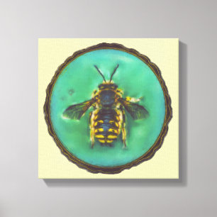Ullbroder Bee Canvastryck