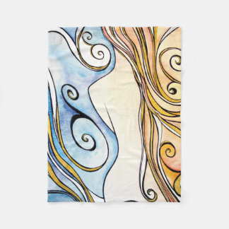 Ullfilt för dam Irland Fleecefilt