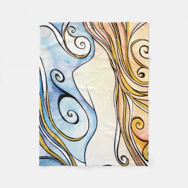 Ullfilt för dam Irland Fleecefilt (Framsidan)