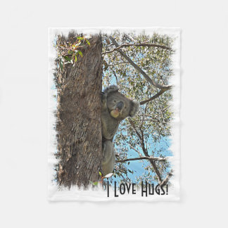 Ullfilt - jag älskar kramar! fleecefilt