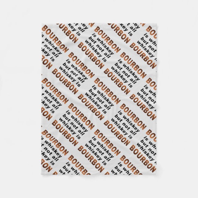 ULLFILTAR - inte all Whiskey är BOURBON! Fleecefilt (Framsidan)