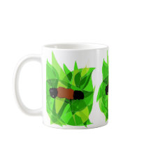 Ullig björnnaturkonst på kaffemuggen