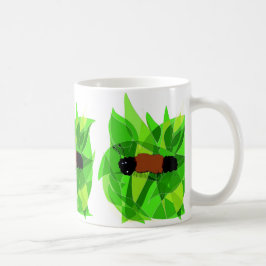 Ullig björnnaturkonst på kaffemuggen kaffemugg