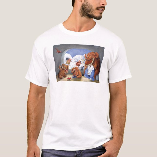 Ullig kolossal familj i isålder t-shirt (Framsida)