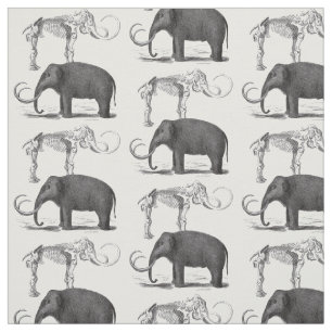 Ullig kolossal förhistorisk elefant tyg