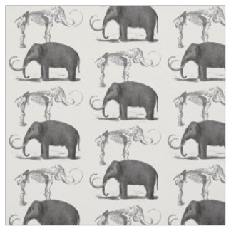 Ullig kolossal förhistorisk elefant tyg