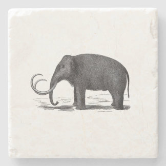 Ullig kolossal Pre-Historisk elefant Underlägg Sten