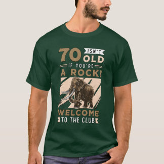 Ullig mammut är inte 70 gammal om du är förhistori t shirt