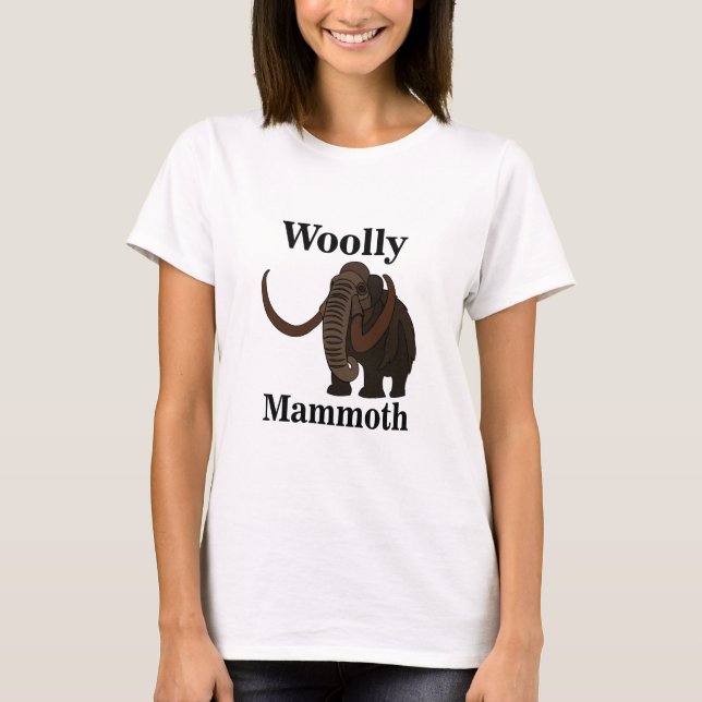 Ullig mammut  t shirt (Framsida)