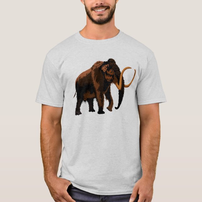 Ullig mammut tee shirt (Framsida)
