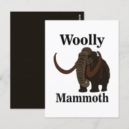 Ullig mammut vykort