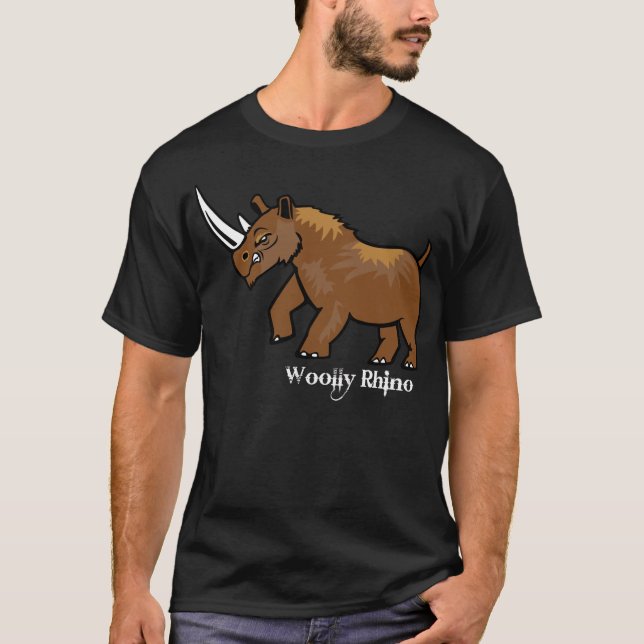 Ullig noshörning tee (Framsida)