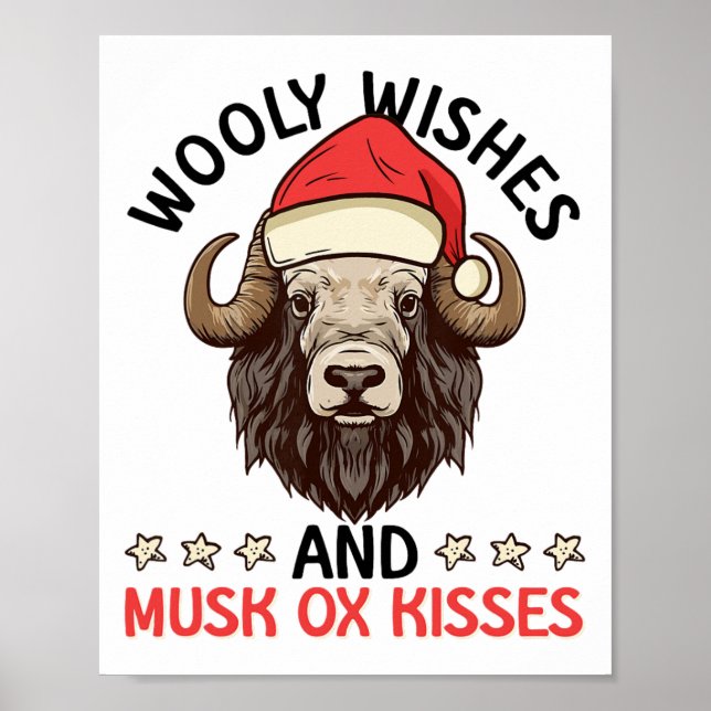 Ulliga önskningar och myskox kramar - Myskox Poster (Framsidan)