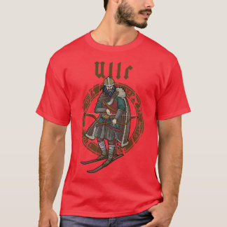 Ullr ger ärkeskapets gud Norse Hunting Viking Ski T Shirt