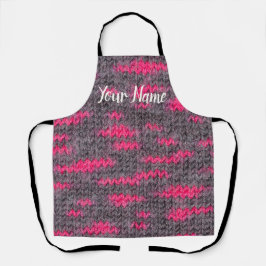 Ullstruktur i sticka med rosa och grått färg