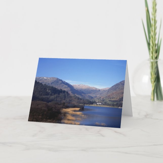 Ullswater och Helvellyn Cumbria Tack Kort (Framsida)