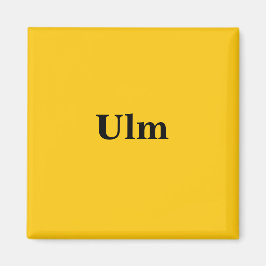 Ulm Magnet Schild Gold Gleb