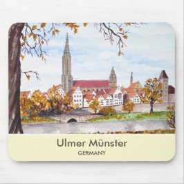 Ulm Minster Tyskland målning av Farida Greenfield Musmatta