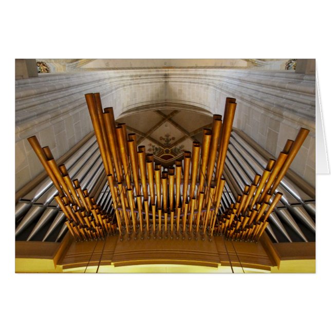 Ulm Munster organkort Hälsningskort (Framsidan Horizontal)