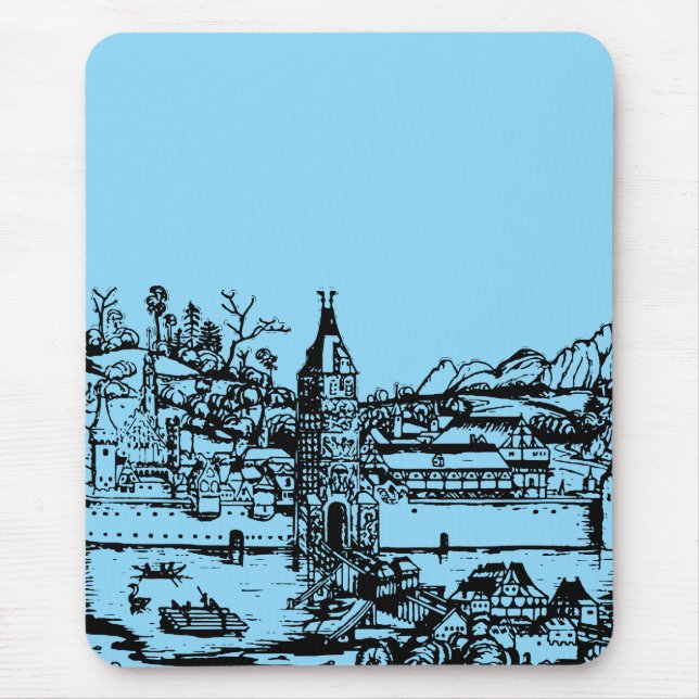 Ulm stad i Baden-Württemberg i Tyskland Musmatta (Framsidan)
