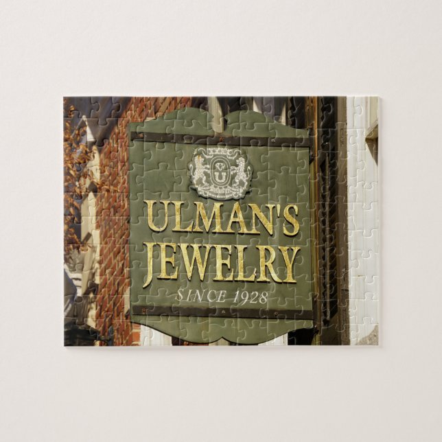 Ulman's Jewelry Store Sign, Fredericksburg Virgina Pussel (Horisontell)