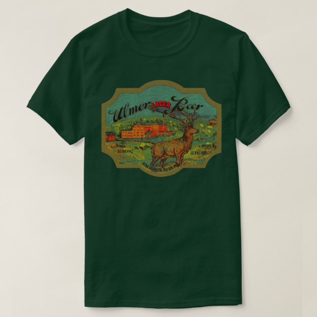 Ulmer Lager Strong Beer Retro Defunct Breweriana T Shirt (Design framsida)