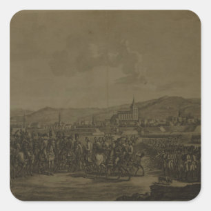 Ulms kapitulation i oktober 1805 fyrkantigt klistermärke
