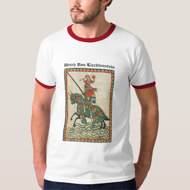 Ulrich Von Liechtenstein Tee Shirt (Framsida)