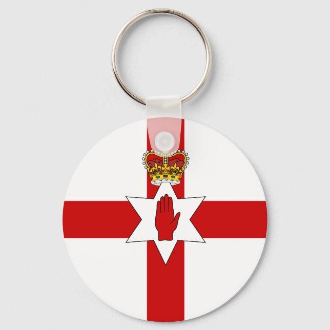 Ulster Banner Northern Ireland Flagga Nyckelring (Framsida)