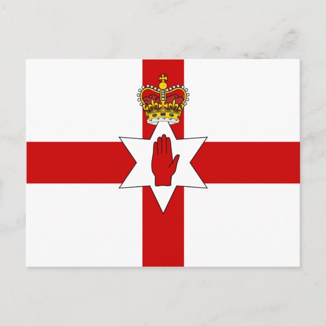Ulster Banner Northern Ireland Flagga Vykort (Framsida)