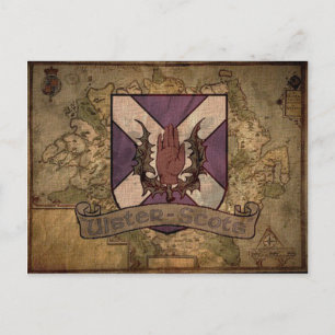 Ulster Scots antique karta vykort