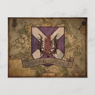 Ulster Scots antique karta vykort