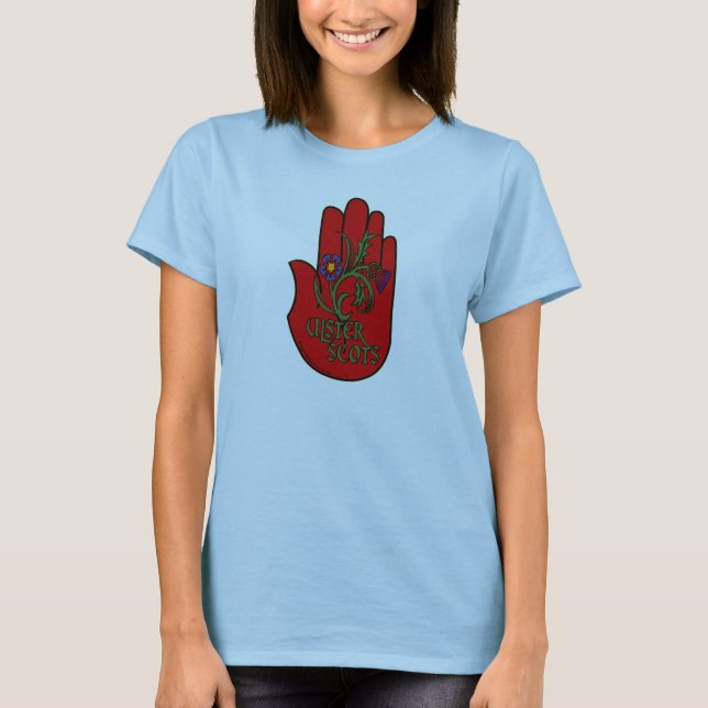 Ulster-Scots (Scots-Irländare) rött räcker Tee (Framsida)