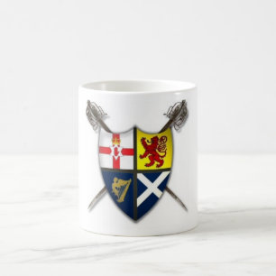 Ulster-Scots/Scots-Irländare vapensköldmugg Kaffemugg
